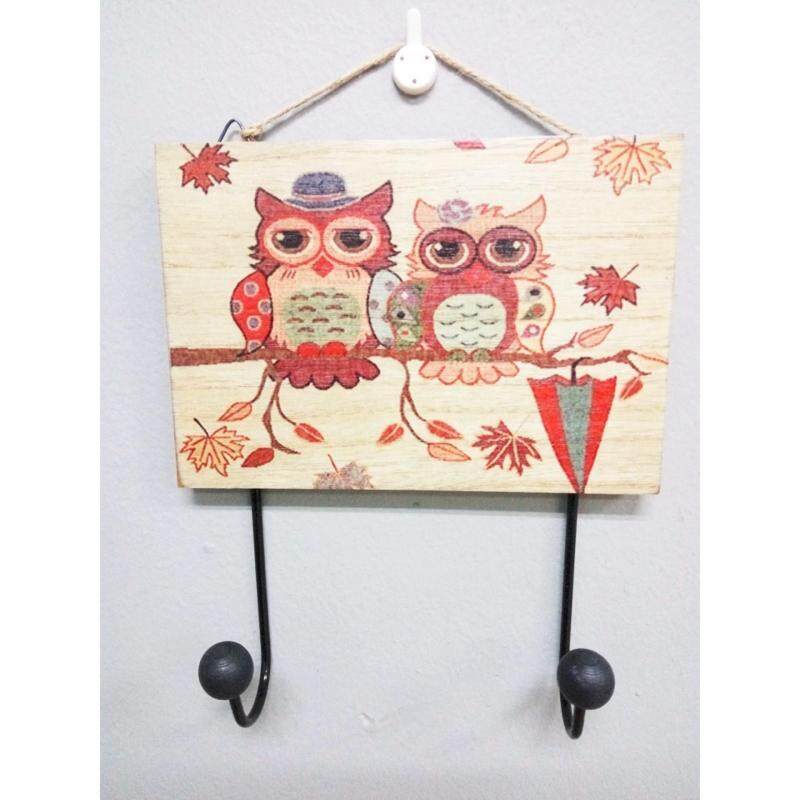 Owl Wooden 2 Hook - Umbrella
