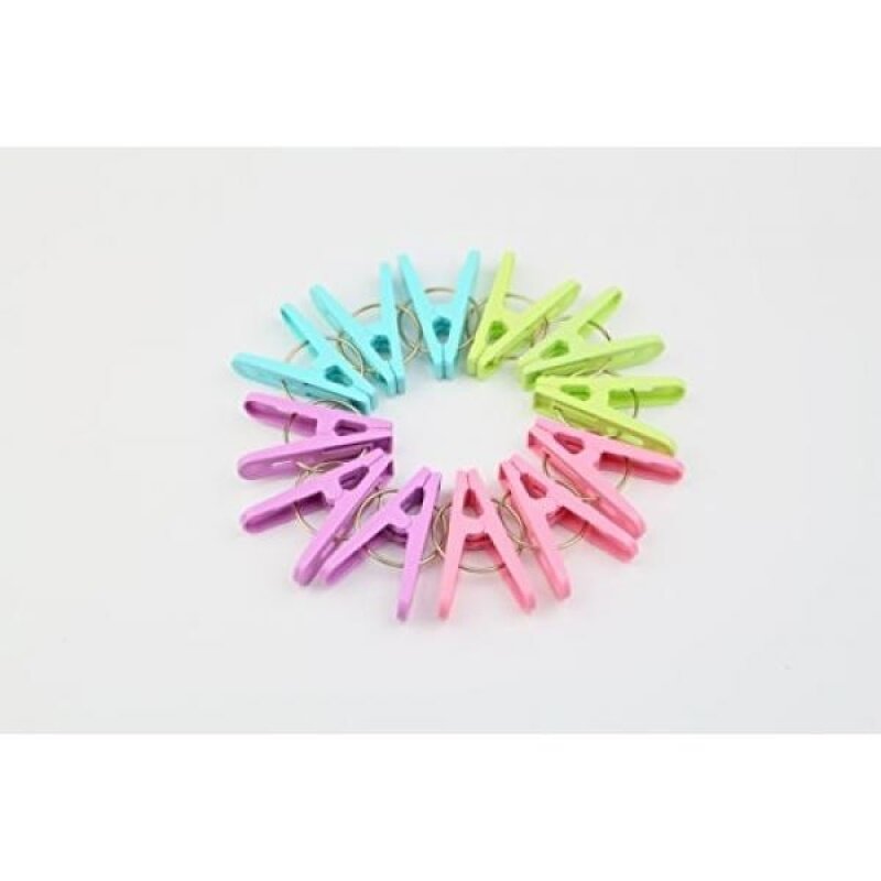 Pack of 12, Beach Towel Clips,Plastic Clip for Towel,Underwear or Socks,etc. 4 Different Bright Color Combinations(colorful)