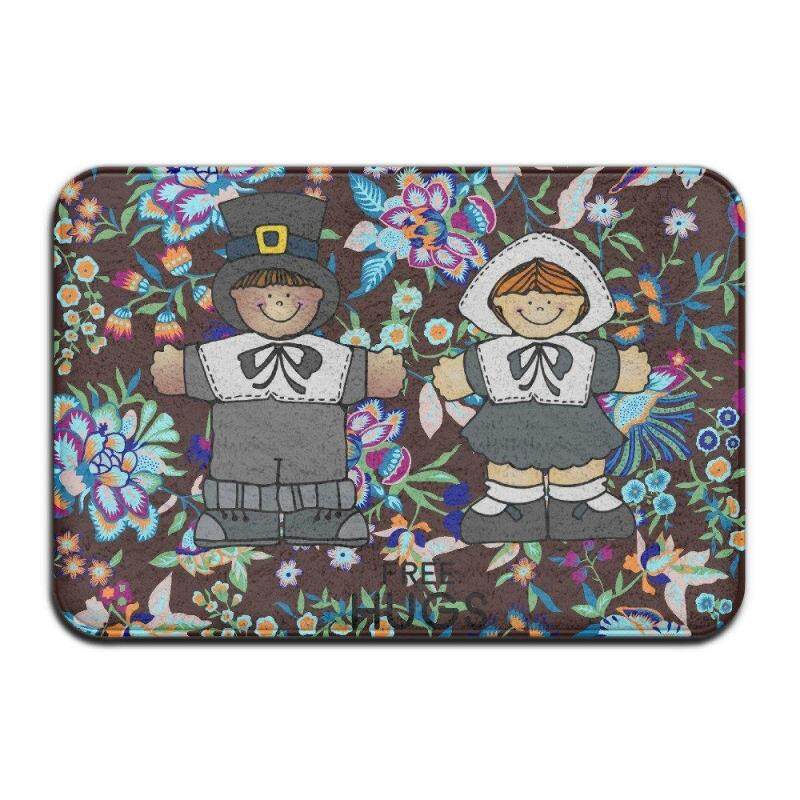 Buy Pilgrim Couple FREE HUGS Happy Thanksgiving Doormatnicedoor Mat Indoor Door Matsdesign Mats 4060 Malaysia