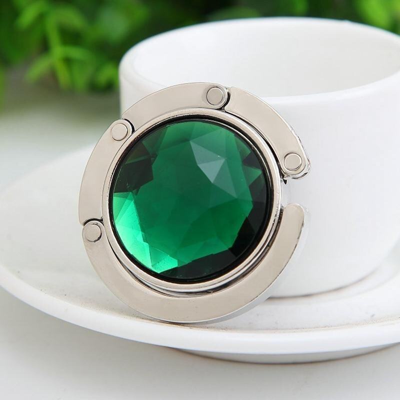 Buy Portable Foldable Folding Crystal Alloy Purse Handbag Hook Hanger
Bag Holder (Deep Green) by LuckyG Malaysia