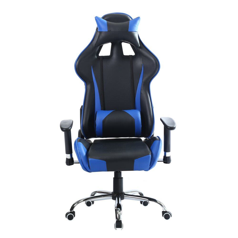 Leather Gaming Chair Ideas Pu Leather Gaming Chair Backrest Armrest Adjule High Black Blue Malaysia