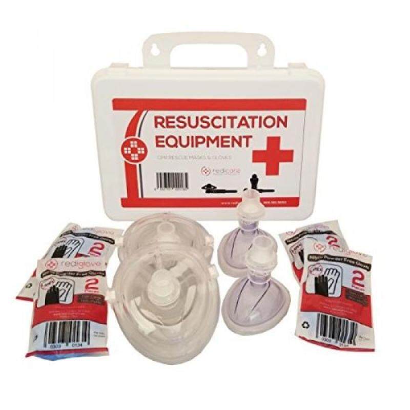 Resuscitation Equipment Kit, Plastic Case, CPR Emergency Rescue Mask for Mouth to Mouth (Large)