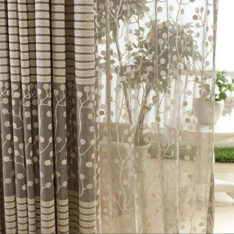Room Leaf Tulle Door Window Curtain April 2018 - 5 Room Leaf Tulle Door Window Curtain - 5