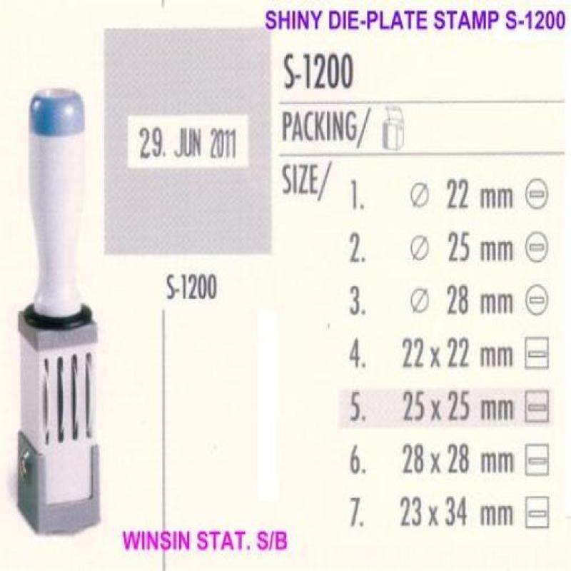 S-1200/1 SHINY DIE PLATE DATER (22MM)
