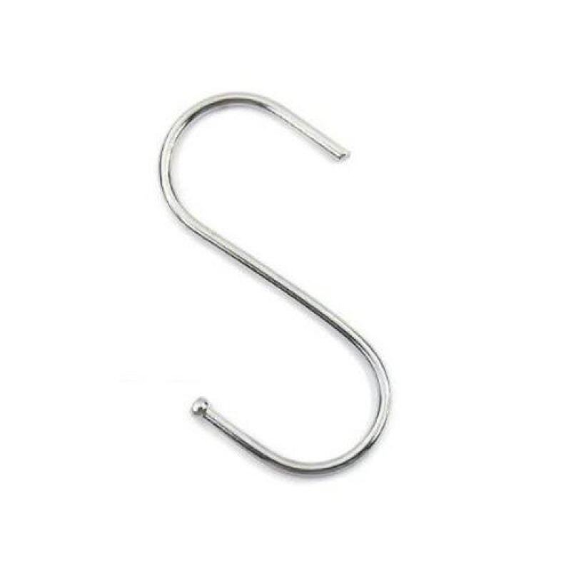 S Shaped Stainless Steel Hanging Hooks Hangers - 10pcs