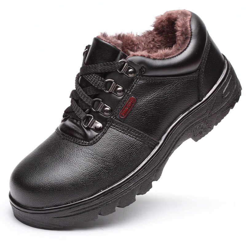 Buy Safety men's anti-smashing anti-piercing steel head work shoes cotton-padded shoes Malaysia