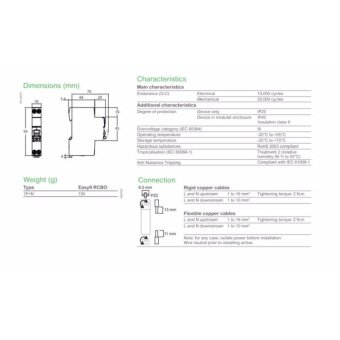 Schneider Easy9 RCBO, 25A, 1P+N, 6kA, C Curve 10mA April 2018 - 3 Schneider Easy9 RCBO, 25A, 1P+N, 6kA, C Curve 10mA - 3