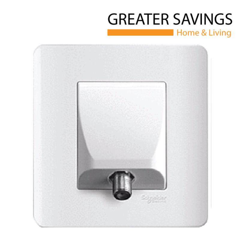 Buy Schneider Zencelo 1 Gang CATV Socket White (Astro) Malaysia