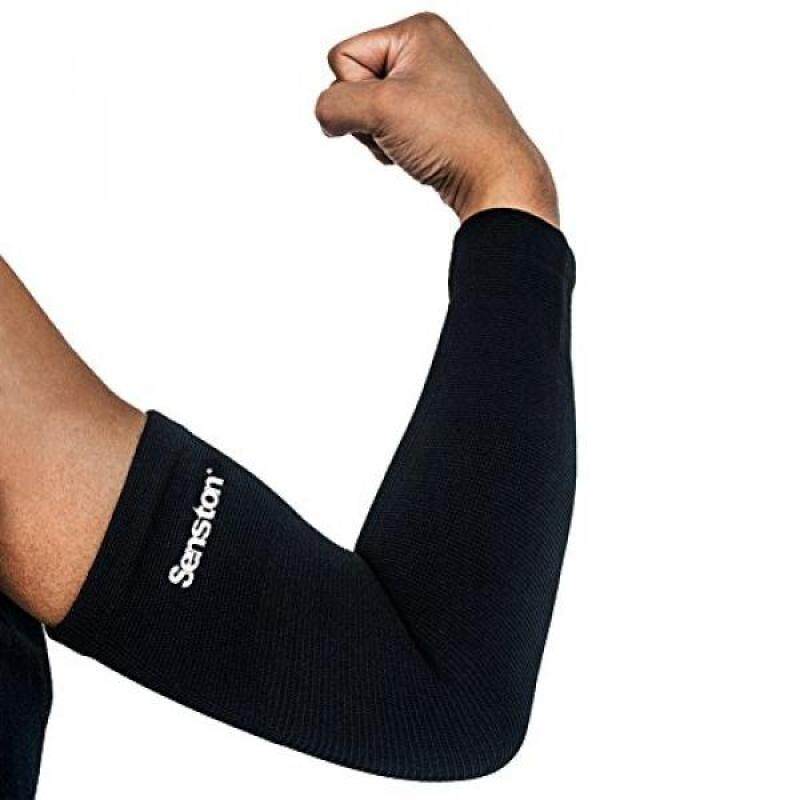 Buy Senston Recovery Compression Arm Sleeves Forearm Sleeve for Tendonitis,Lymphedemam,Arthritis,Workout,Weight Lifting,Basketball,Baseball,Volleyball,Running-Black M Malaysia