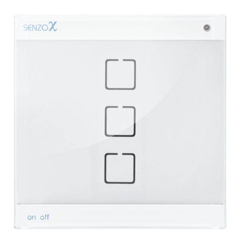 Senzo X - 3 On/Off (Touch Switch with Changeable Skin)