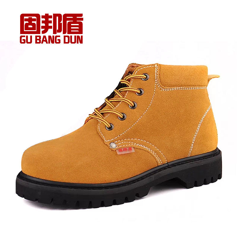 Buy Solid State shield tire bottom high-top safety shoes-High Temperature Anti-stab wear anti-smashing men wear and welding work safety shoes Leather Malaysia