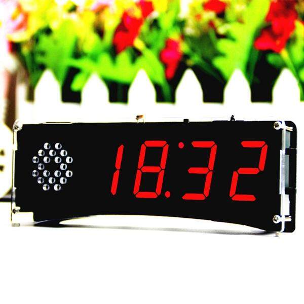 BEAUTIY CITY Speech version of digital electronic clock making parts 51 single-chip electronic clock DIY LED suite YD-030 Red - intl