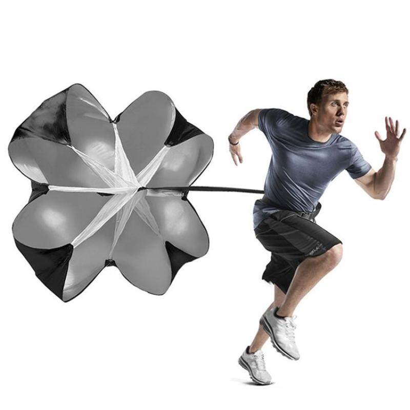 Buy Strength Training Fitness Umbrella Speed Drills Wind Air Resistance Strength Training Parachute Umbrella(Black) Malaysia