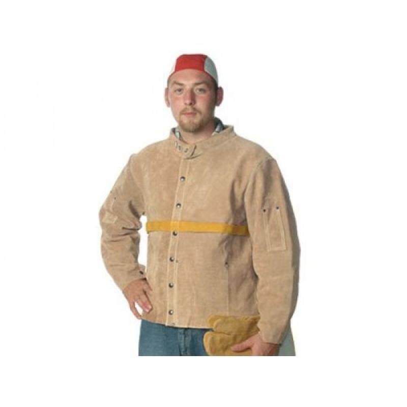 Superior WJ30 Top Star Deluxe Split Leather Welders Jacket with Kevlar Sewn, 30 Length, Large