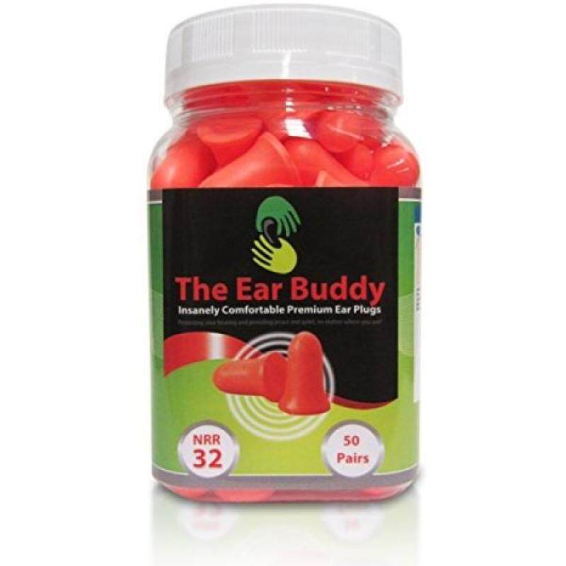 Buy The Ear Buddy Premium Soft Foam Ear Plugs, NRR 32 Decibels, 50 Pairs Malaysia