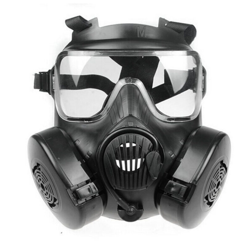 Buy Unisex Men Women Outdoor Sports Tactical Airsoft Paintball Full Face Mask Protective Mask (Black) Malaysia