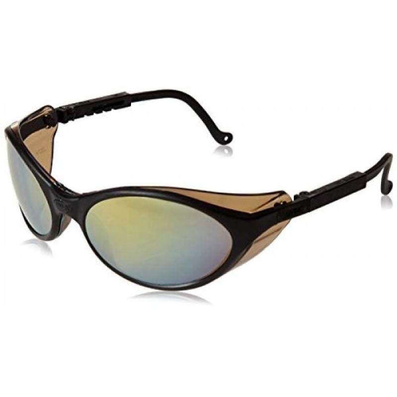 Buy Uvex S1604 Bandit Safety Eyewear, Black Frame, Gold Mirror Ultra-Dura Hardcoat Lens Malaysia