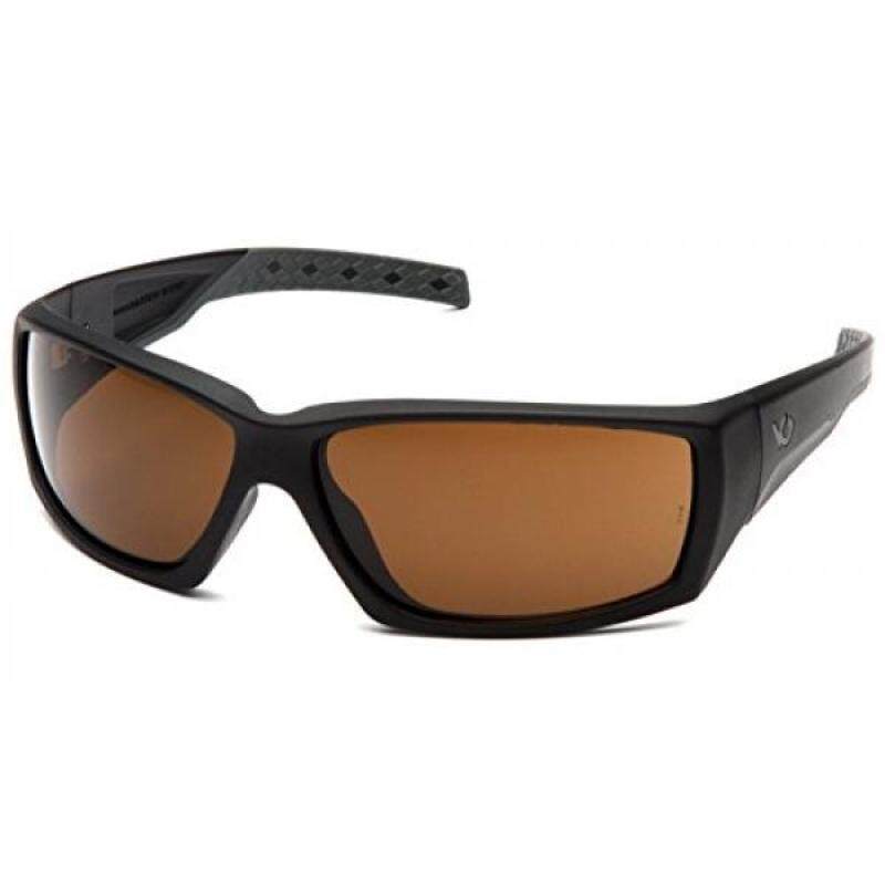 Venture Gear Overwatch Shooting Safety Sunglasses, Black, Bronze Anti-Fog Lens
