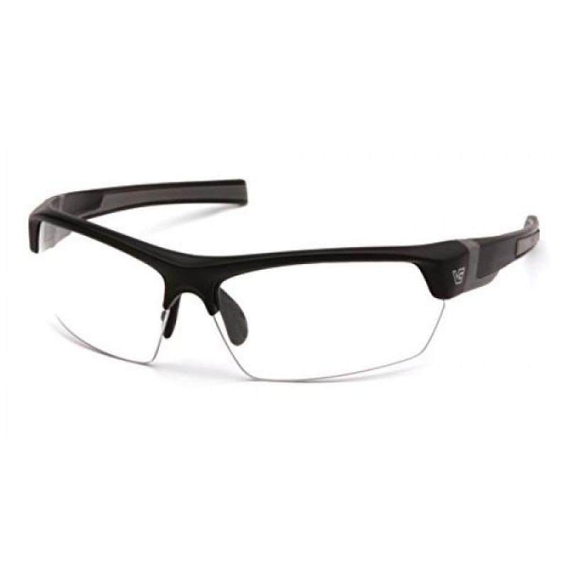 Venture Gear Tensaw Half-Frame High Performance Safety Eyewear, Black Frame, Clear Anti-Fog Lens