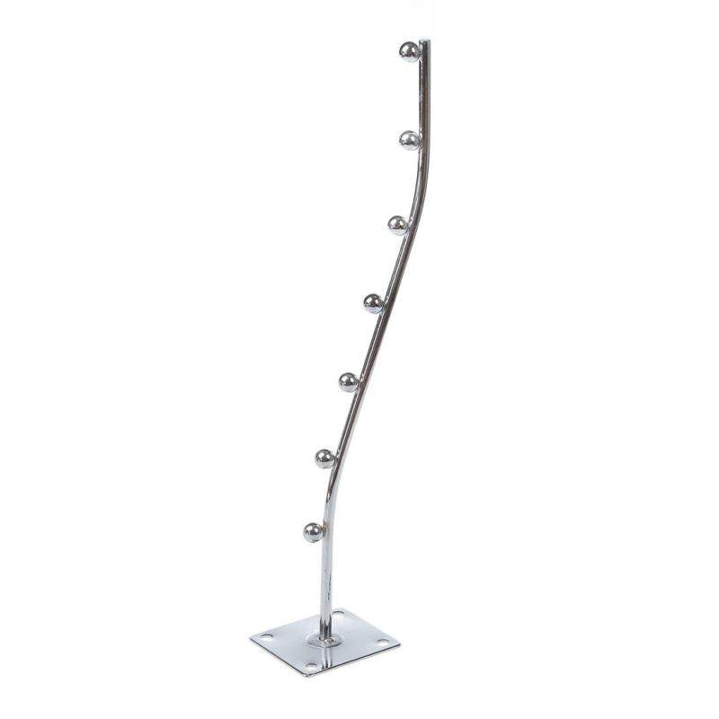 Buy Wall Mount Waved Waterfall Hanger Rack 7 Beads Garment Display Hooks Malaysia