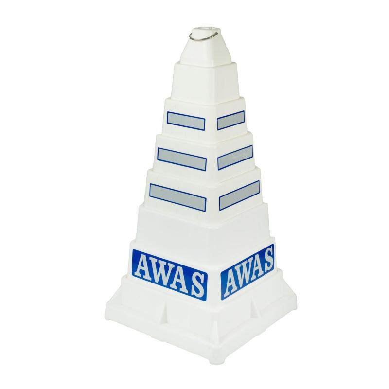 Buy Wawasan Collapsible PE Traffic Safety Cone (White) – Made in Malaysia Malaysia