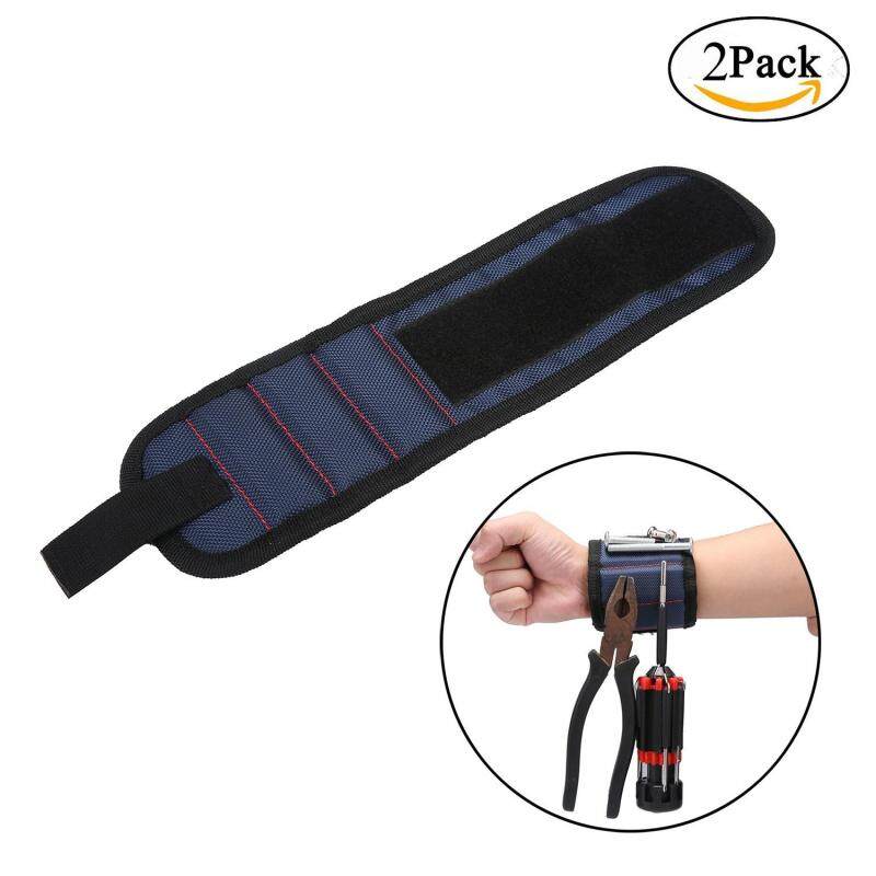 Buy Womdee 2Pack Magnetic Wristband, Embedded With Super Powerful Magnets For Holding Screws,Nails,Drilling Bits And Small Tools Tightly While Working,Cool Gift For Father's Day,Blue Malaysia