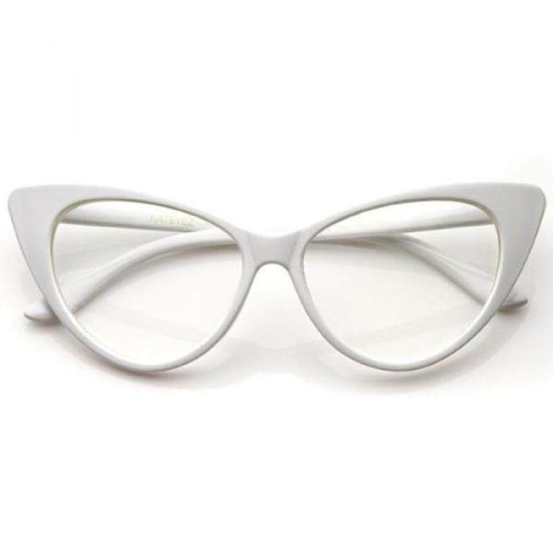 Buy zeroUV - Super Cat Eye Glasses Vintage Inspired Mod Fashion Clear Lens Eyewear Malaysia