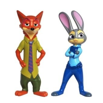 Brand New Movie Zootopia Action & Toy Figures Nick Fox Judy Rabbit Model With Light and Music 20cm 2pcs/lot - intl