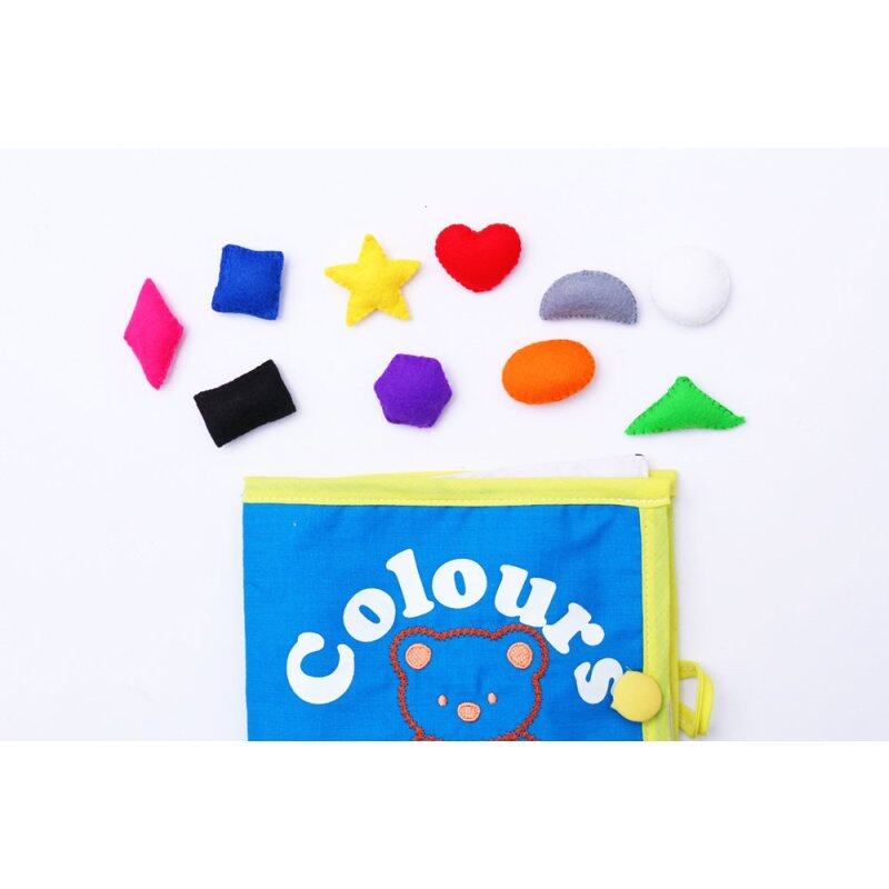 Children Educational Cloth Book Quiet Book fabric Book Early Learning - Colour Me by MasfeMY Malaysia