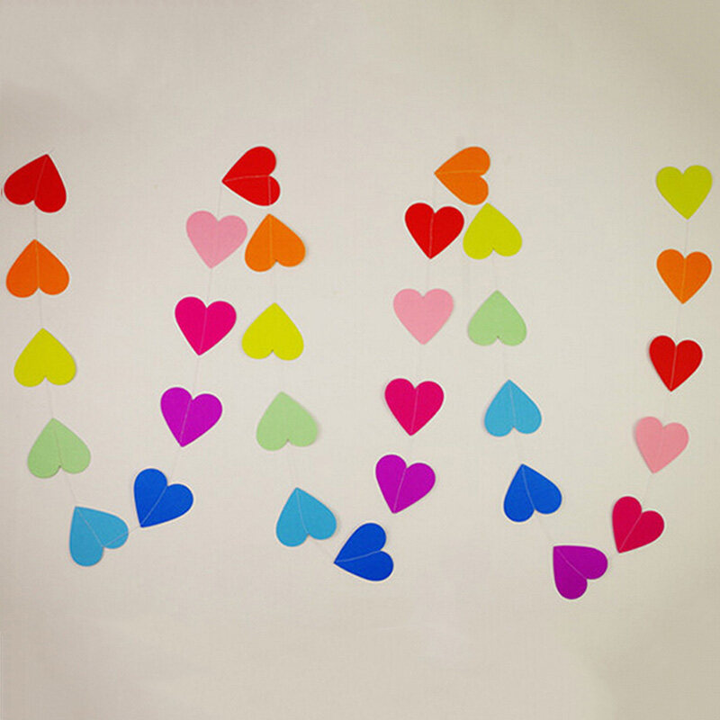 Heart Bunting Banner Garland Wedding Baby Shower Birthday PartyChristmas Decor Rose .