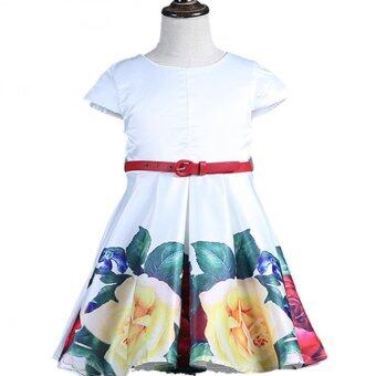New Cute Girls Formal Fashionable Dresses Summer Party BirthdayFlower Girl Dress Kids Party Dress Floral Printed Jun 2018 - 2 New cute girls formal fashionable dresses Summer Party BirthdayFlower Girl Dress kids party dress floral printed - 2