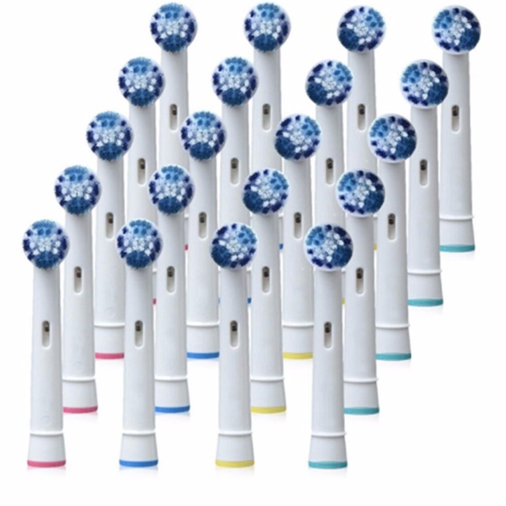 แปรงสีฟันไฟฟ้า รอยยิ้มขาวสดใสใน 1 สัปดาห์ สมุทรสาคร 20 ชิ้น Pack Precision Clean ไฟฟ้าฟันเปลี่ยนหัวแปรงสำหรับ Braun Oral B Vitality
