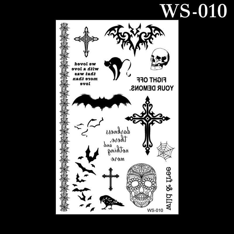 HUA SI HAI 100pcs Waterproof Tattoo Stickers: Buy sell online Body with cheap price - intl