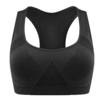 LALANG Women Absorb Sweat Sports Bra Fitness Tops Black