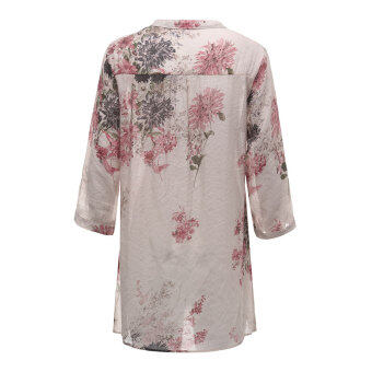 2016 Blusas Femininas Women Fashion V Neck Button Linen Shirts Plus Size Blouses Casual Vintage Floral Printed Long Tops Red Jun 2018 - 3 2016 Blusas Femininas Women Fashion V Neck Button Linen Shirts Plus Size Blouses Casual Vintage Floral Printed Long Tops Red - 3