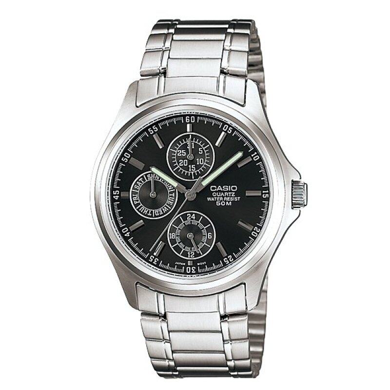 Casio ENTICER Men Analog Stainless Steel Band Watch - MTP-1246D-1AV Malaysia