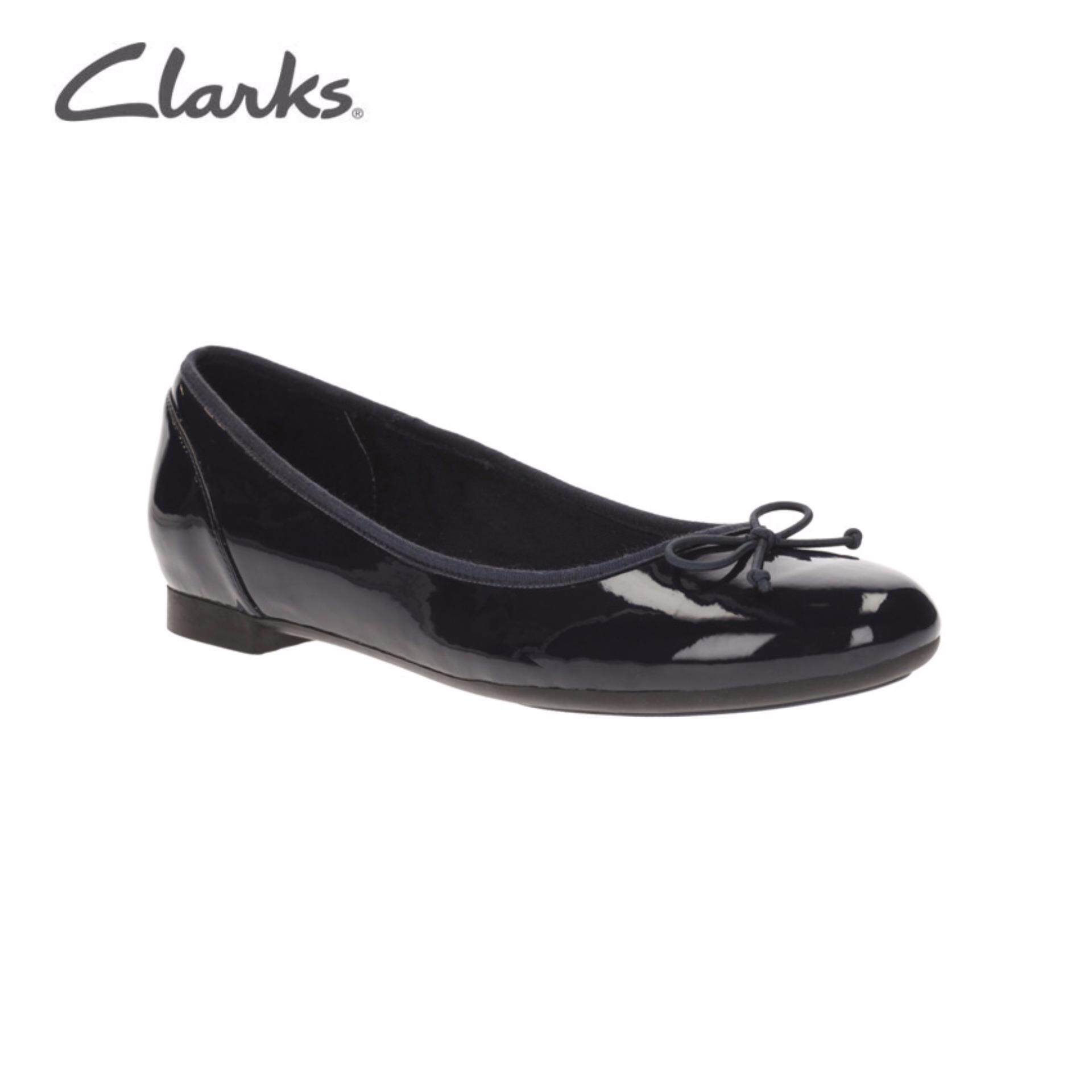 clarks womens navy flat shoes off 75 