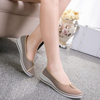 Female With Slope Comfortable Soft Work Shoes Beauty Dance Canvasshoes Coffee Jun 2018 - 5 Female with slope Comfortable Soft Work shoes Beauty Dance Canvasshoes Coffee - 5