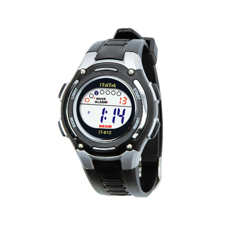 Kids Waterproof Digital Sports Wrist Watch - Black Malaysia