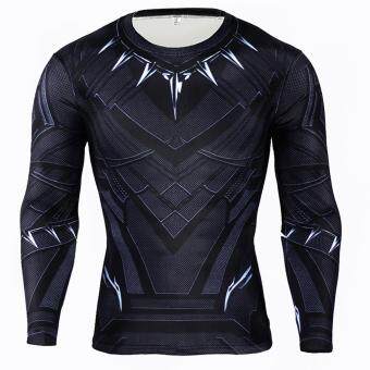 Men Compression Tight T-shirt Long Sleeves Prints Base Layer(Type4) Mei 2018 - 2 Men Compression Tight T-shirt Long Sleeves Prints Base Layer(Type4) - 2