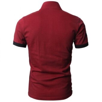 Mens Fine Cotton Giraffe Polo Shirts Wine Jun 2018 - 2 Mens Fine Cotton Giraffe Polo Shirts Wine - 2