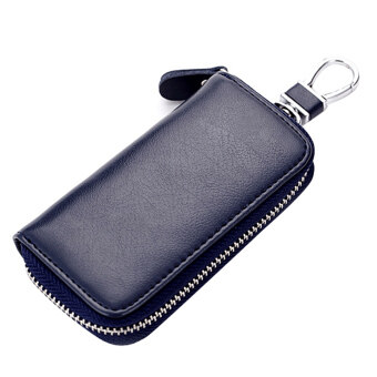 Multi-functional Genuine Leather Big Capacity Folding Door Car KeyHolder Bag Credit Card Coins Cash Zipper Holder Wallet Bag RoyalBlue Mei 2018 - 2 Multi-functional Genuine Leather Big Capacity Folding Door Car KeyHolder Bag Credit Card Coins Cash Zipper Holder Wallet Bag RoyalBlue - 2