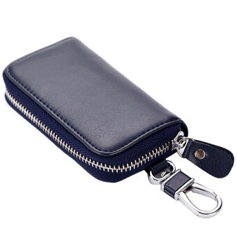 Multi-functional Genuine Leather Big Capacity Folding Door Car KeyHolder Bag Credit Card Coins Cash Zipper Holder Wallet Bag RoyalBlue Mei 2018 - 3 Multi-functional Genuine Leather Big Capacity Folding Door Car KeyHolder Bag Credit Card Coins Cash Zipper Holder Wallet Bag RoyalBlue - 3