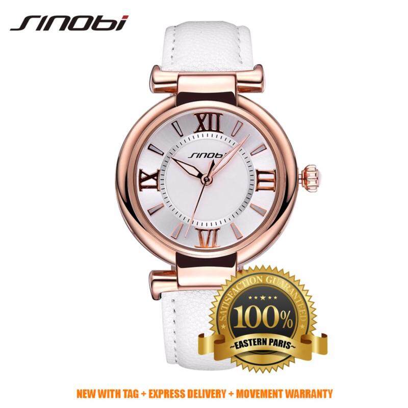 Sinobi Luxury Fashion Ladies Women Quatz Watch S9458 (White Gold) Malaysia