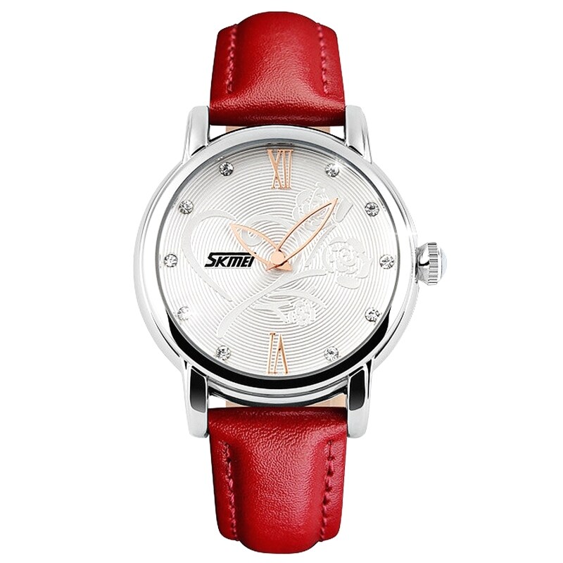Skmei Rose Design Elegant Women (Red) Watch Malaysia