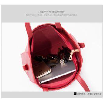 Superlady PU Leather Handbag Shoulder Bags 3 In 1 Set Red Jun 2018 - 4 Superlady PU Leather Handbag Shoulder Bags 3 in 1 set red - 4