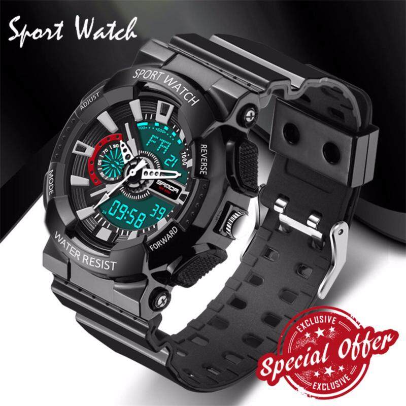 2017 New Watch Men G Style Waterproof Sports Military Watches S Shock Fashion LED Digital Watch Men(black) Malaysia
