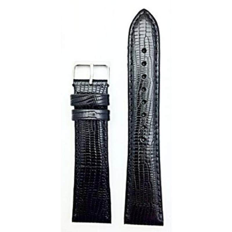 22mm Black Tail Lizard Grain, Lightly Padded Watchband Malaysia