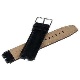 22mm Leather Strap Wrist Watch Steel Buckle Strap Band For PebbleSmartwatch Black Mei 2018 - 3 22mm Leather Strap Wrist Watch Steel Buckle Strap Band for PebbleSmartwatch Black - 3