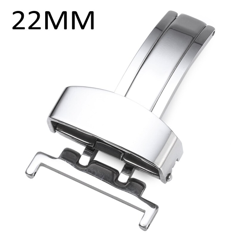 22MM Stainless Steel Watch Buckle Butterfly Clasp for Leather Straps Bands Malaysia